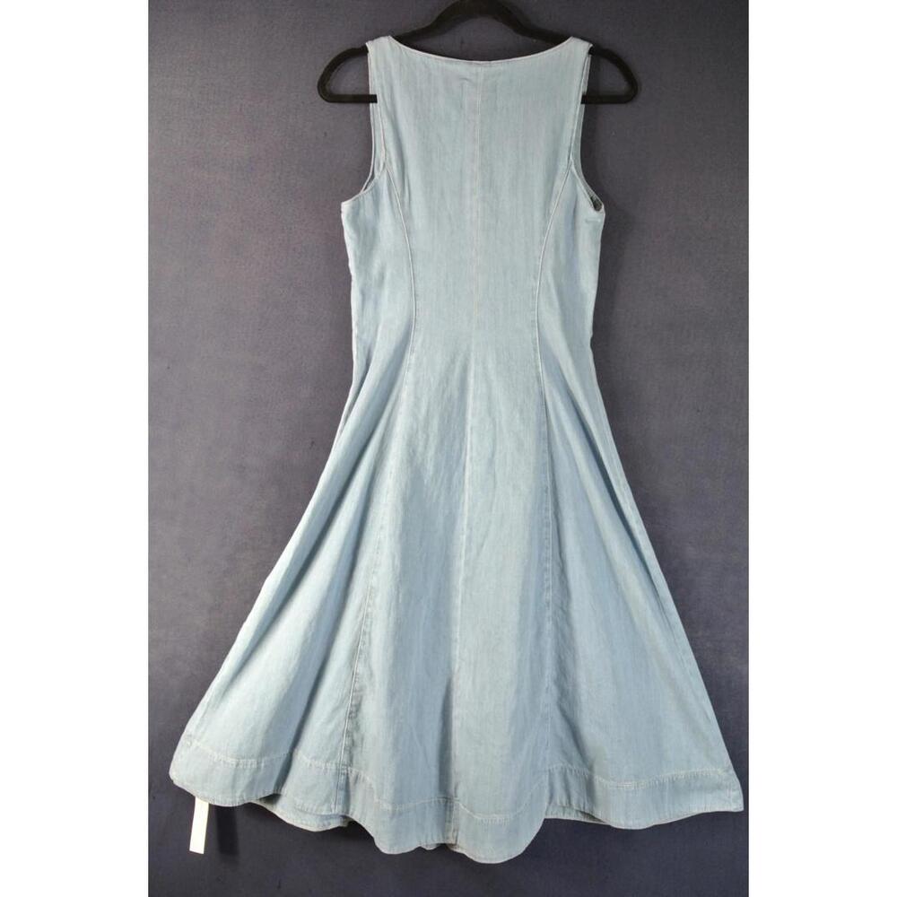 NEW, REFORMATION Sebastien Denim Midi Dress Size 4 #MD818 - Picture 9 of 12